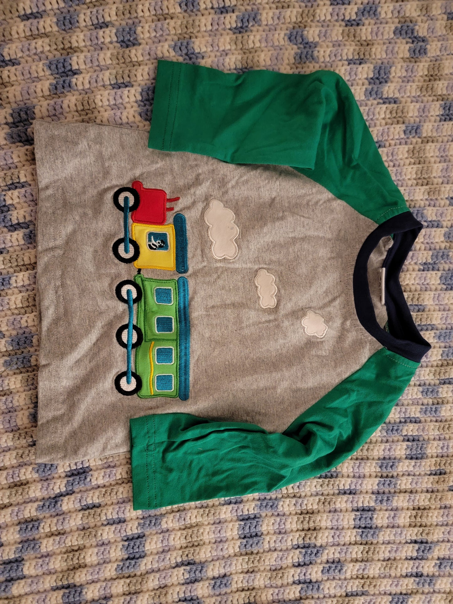 Train applique shirt