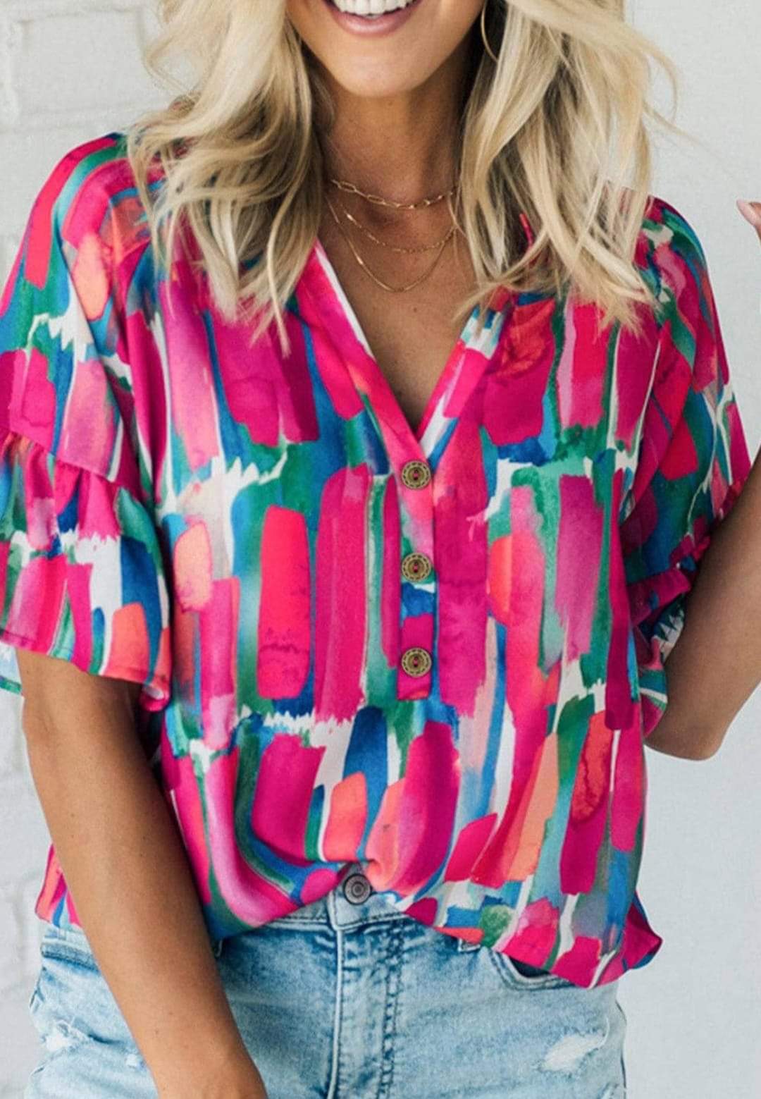 Abstract Blouse pre order