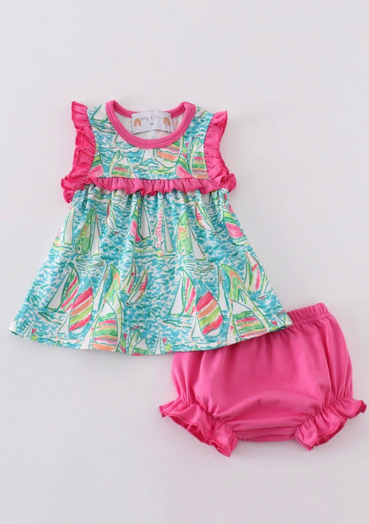 sail away mommy and me bloomer set