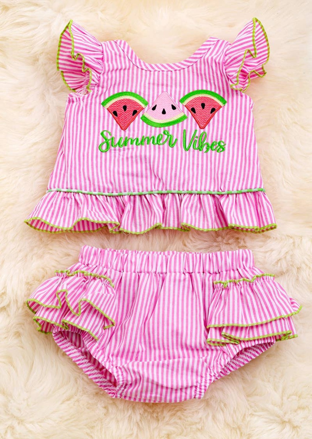 Watermelon applique set