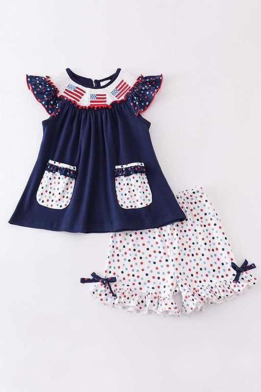 American flag polka dot 2 piece