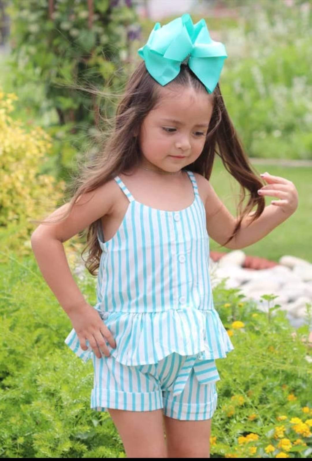 Stripe short set