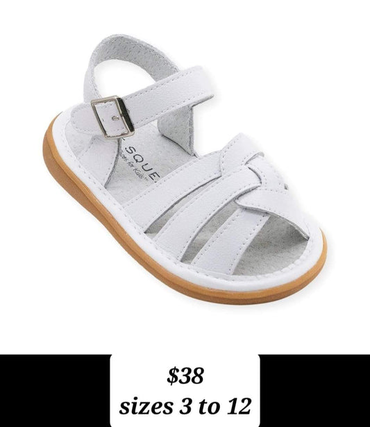 Wee squeaks pre order white sandal