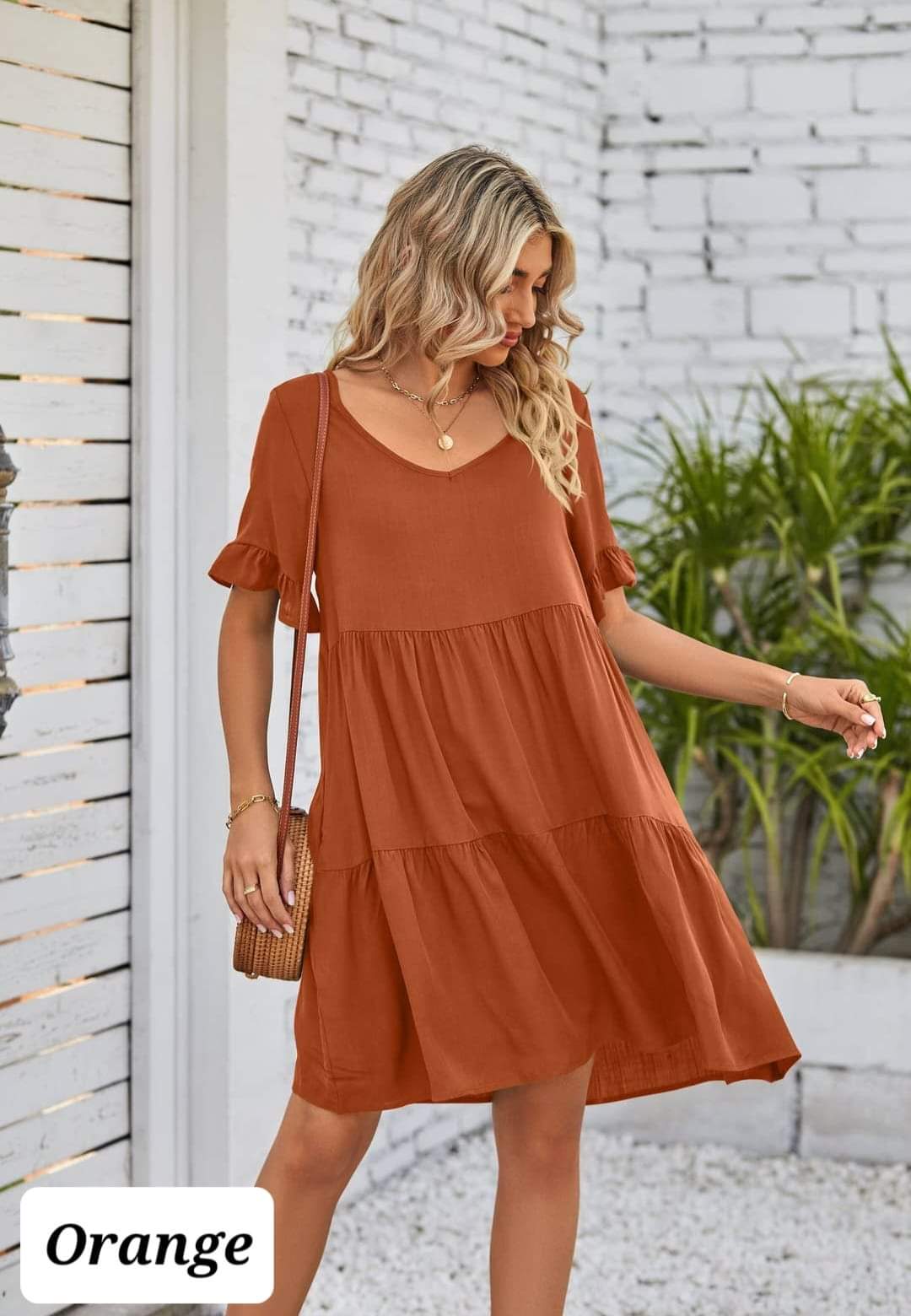 Pre order orange dress