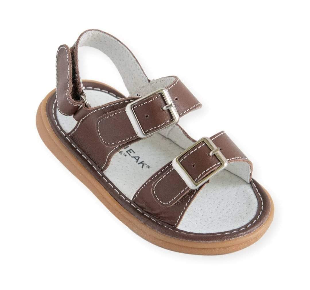 Wee squeaks brown sandal