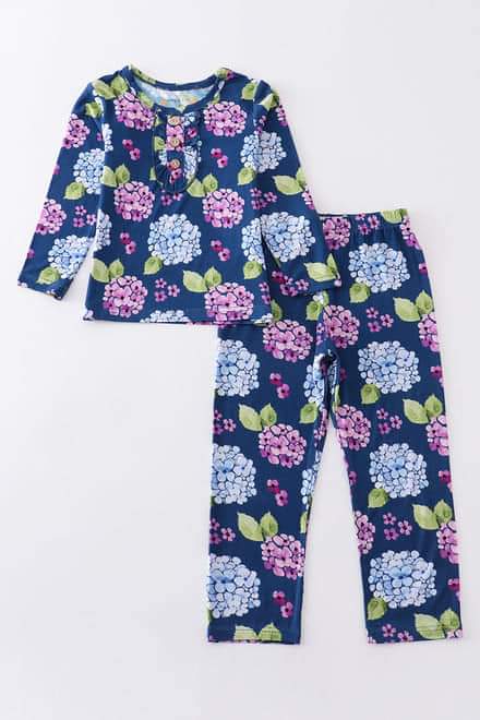 Hydrangeas bamboo 2 piece set