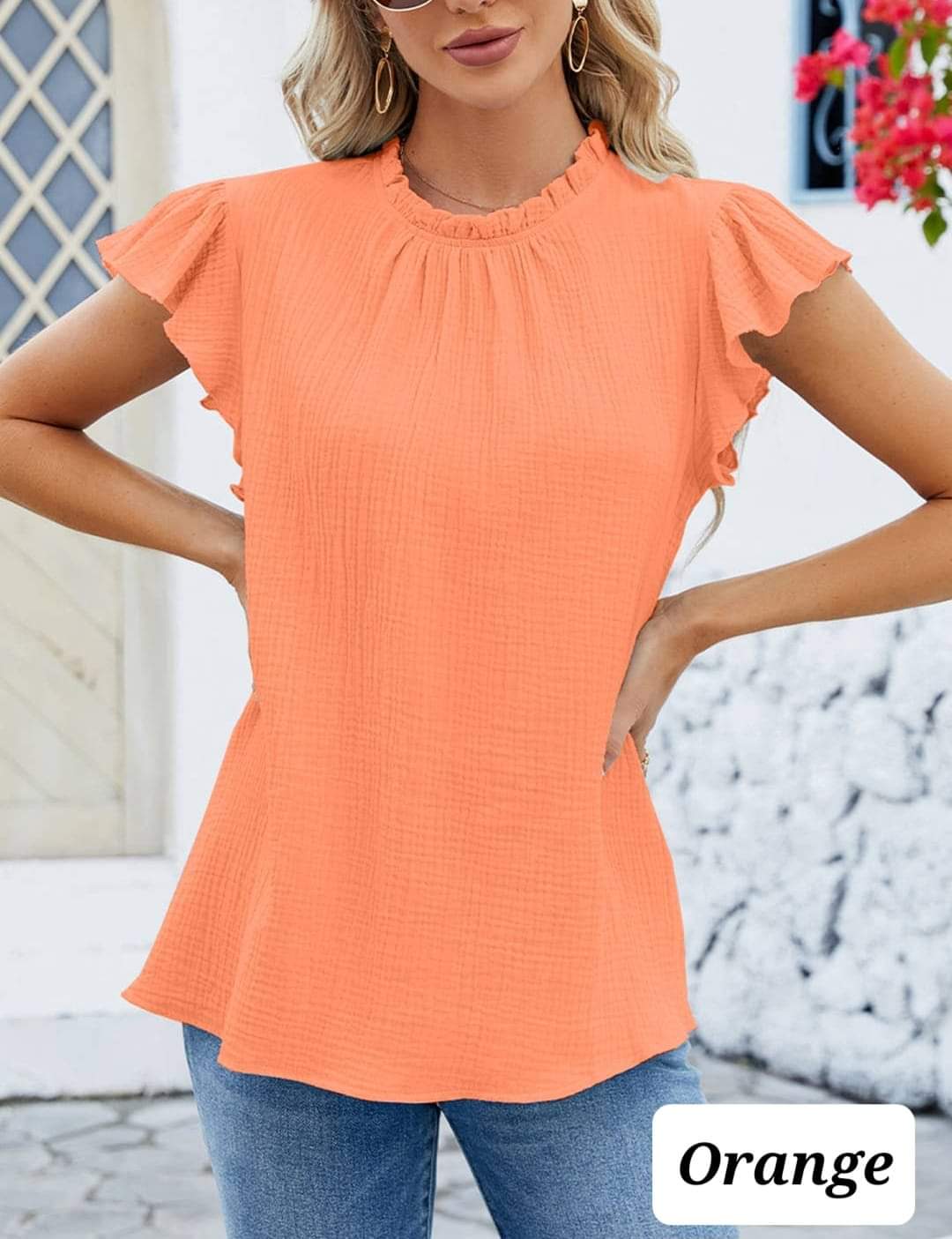 Po cotton pleated shirt