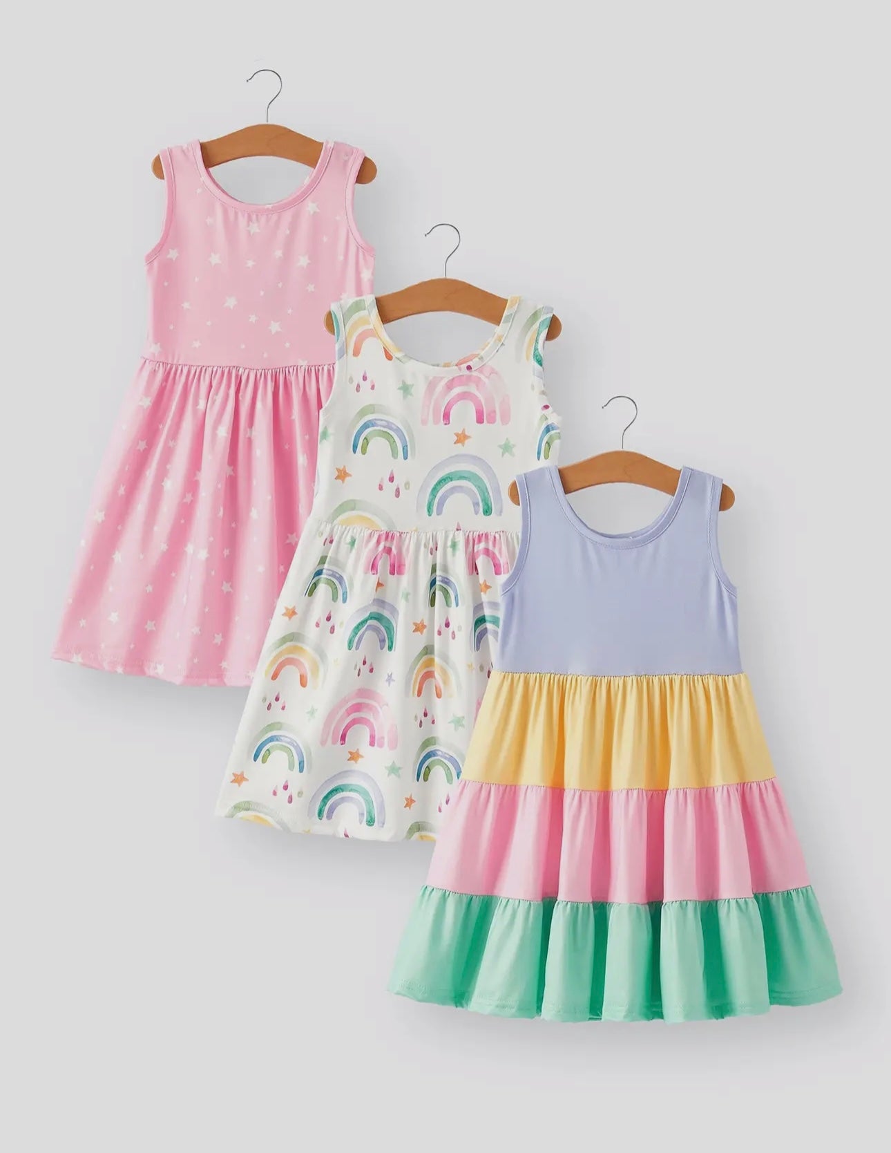 Rainbow Star 3 piece Dress Set