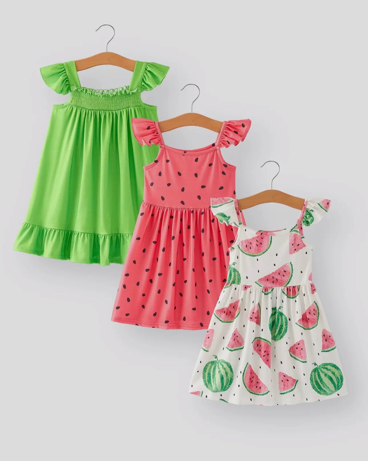 Watermelon Polka Dot 3 piece dress set