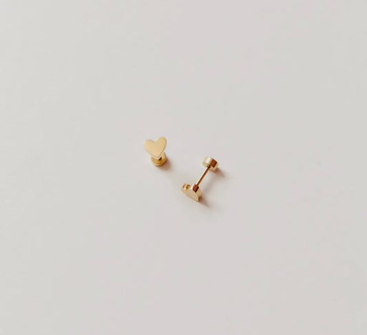 Heart studs