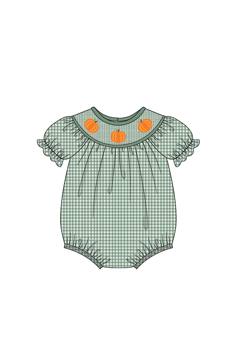 Po green embroidery pumpkin