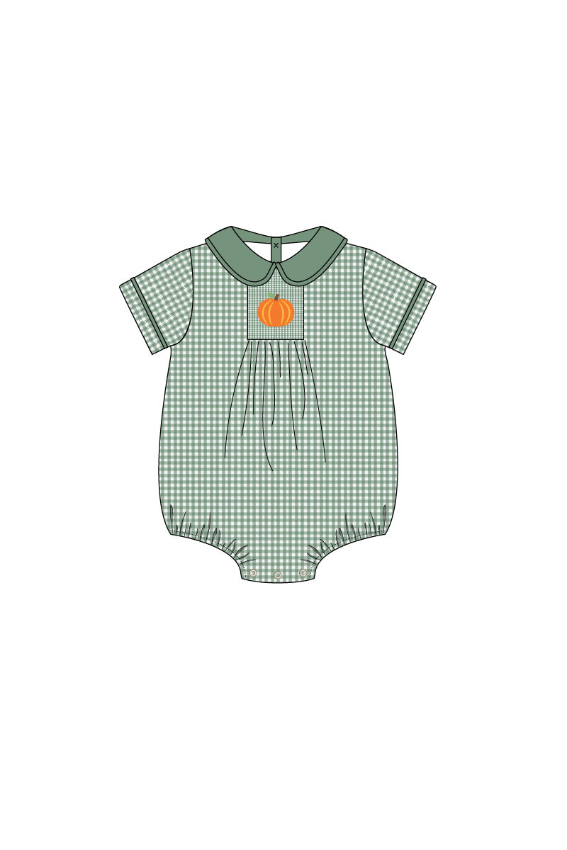 Po green embroidery pumpkin