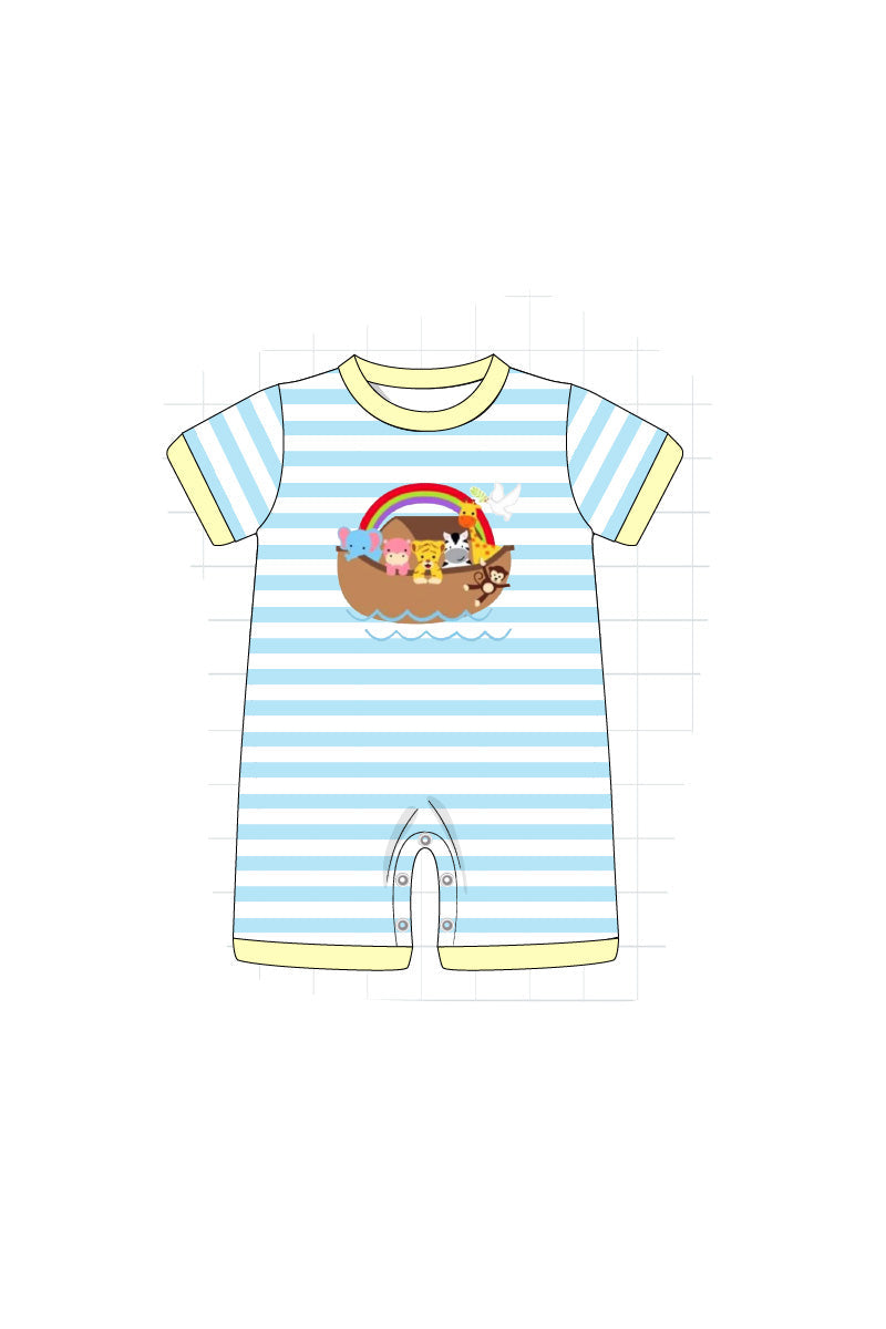 Noah's Ark Applique Sibling Set