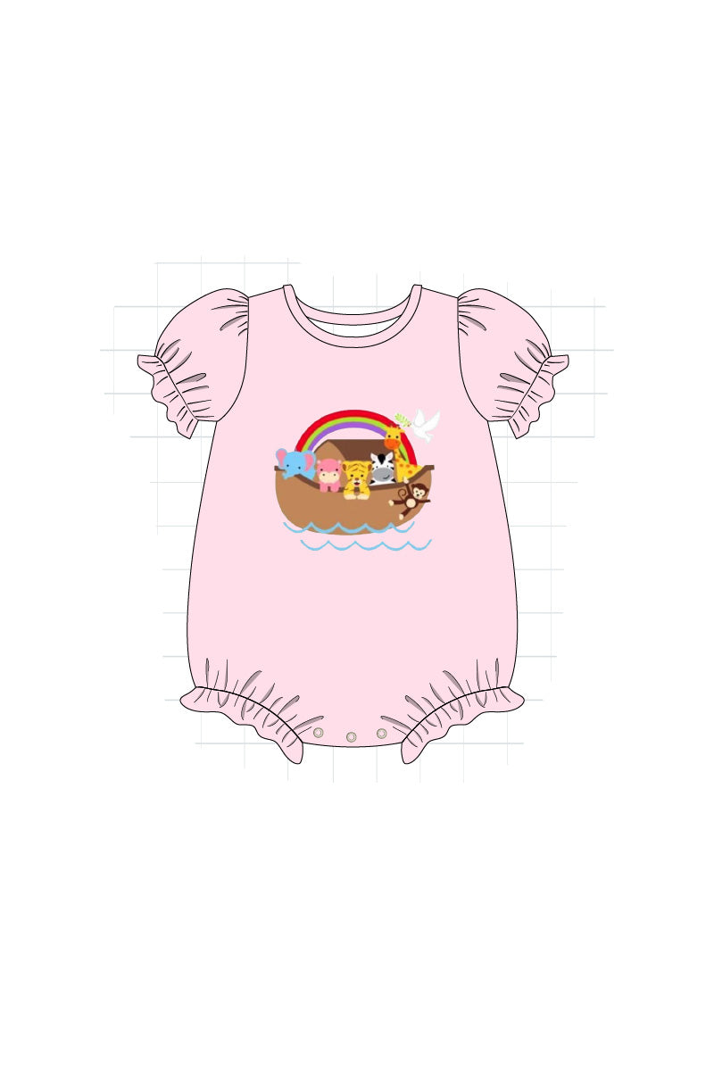 Noah's Ark Applique Sibling Set