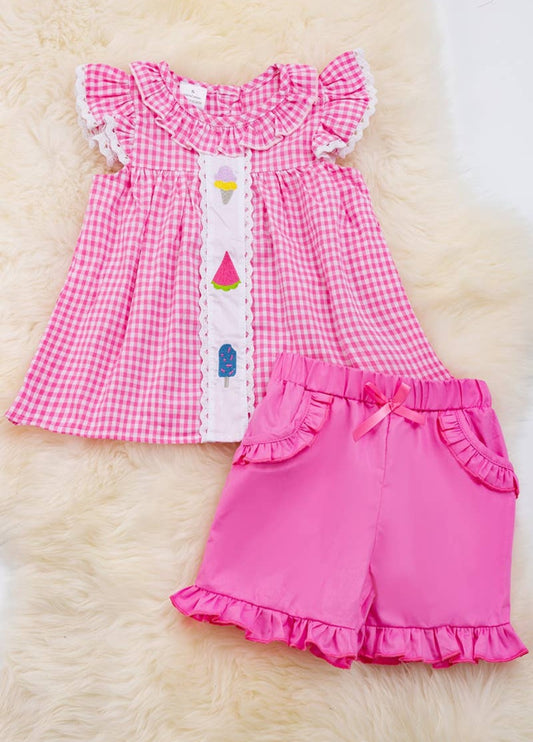 Summer gingham set