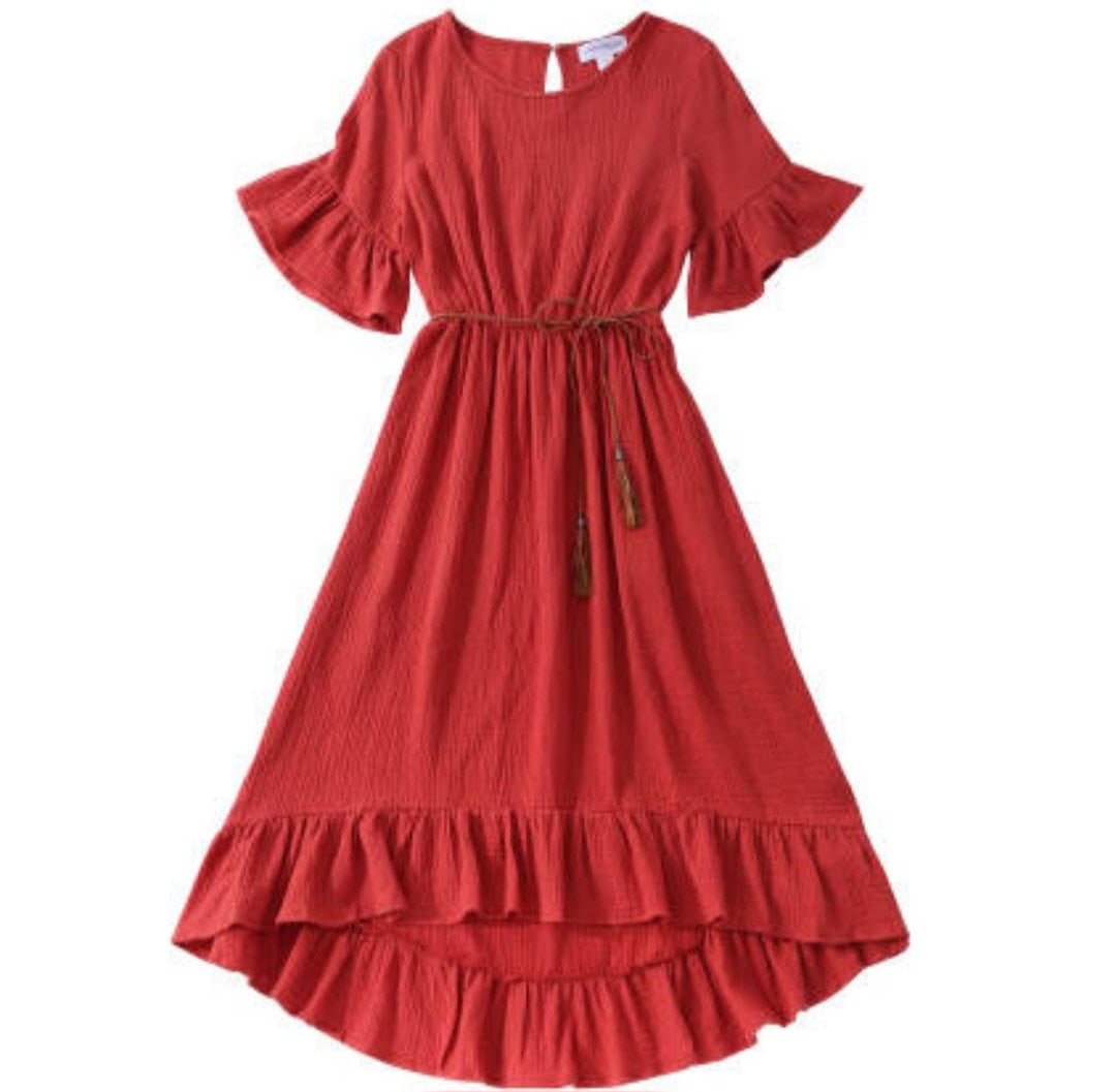 Mommy and me hi/low dress and romper
