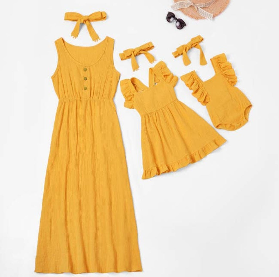 Mommy and Me Yellow matching