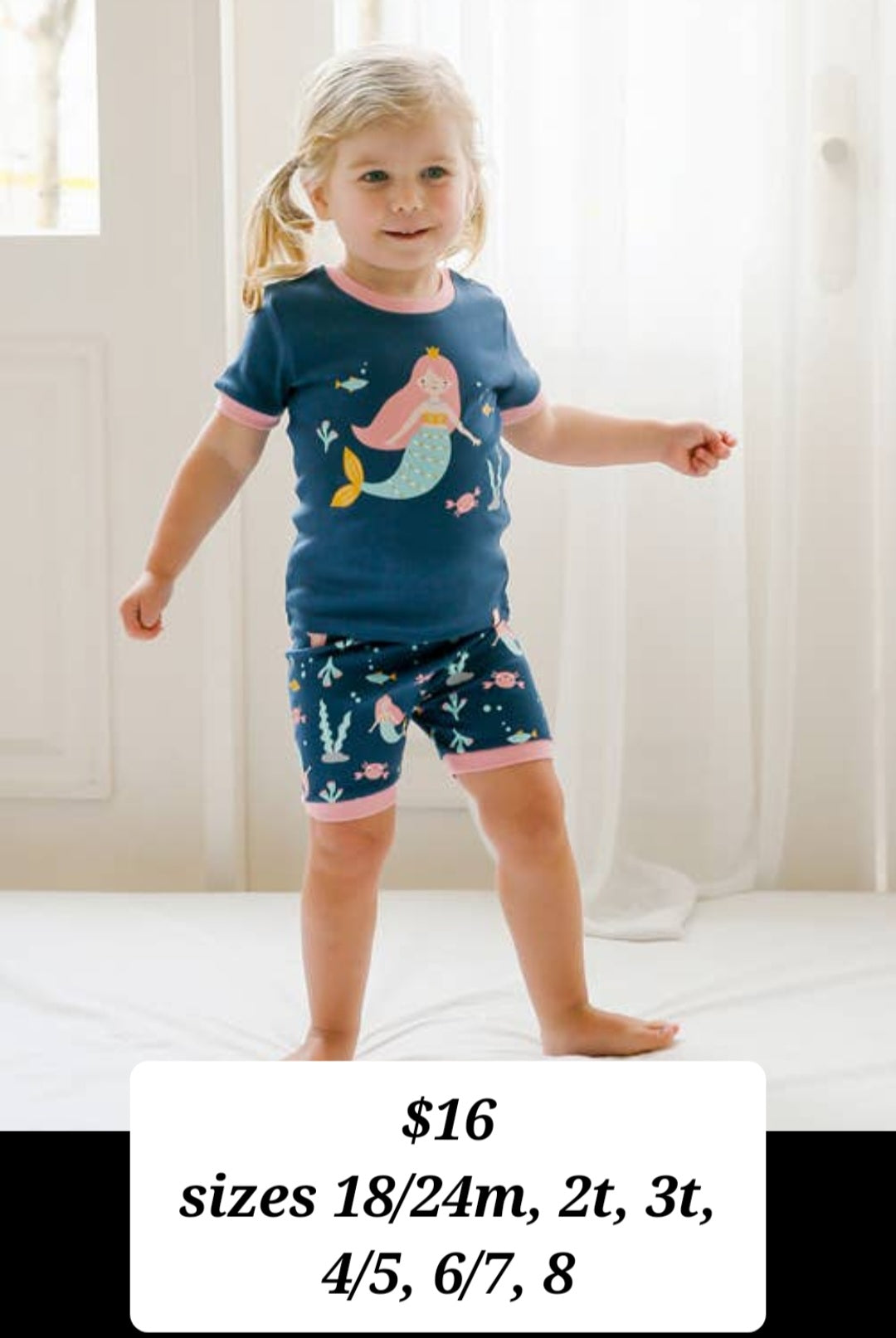 Navy mermaid pj