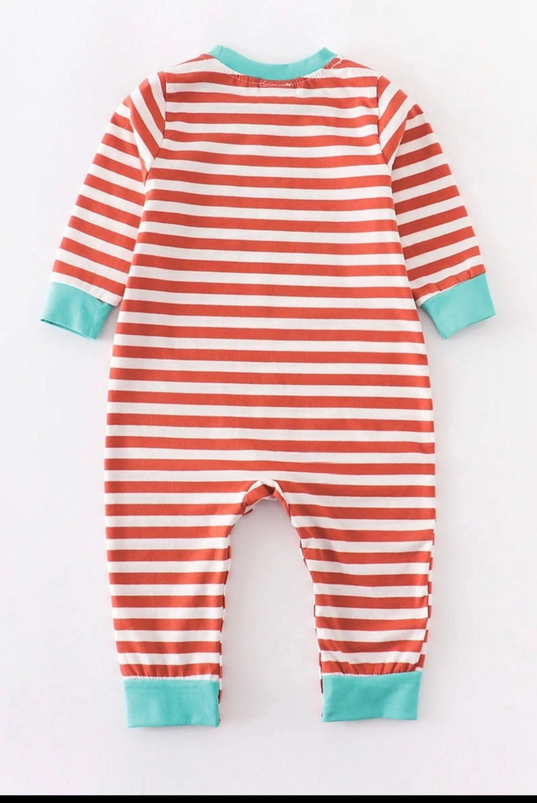 Maroon animal applique romper