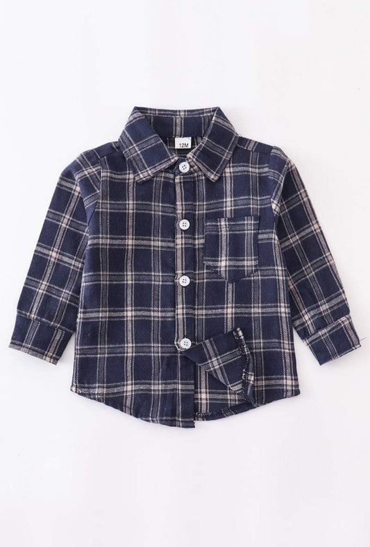 Blue Plaid Button Down
